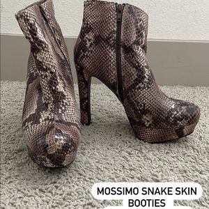 Mossimo Snake Skin Booties